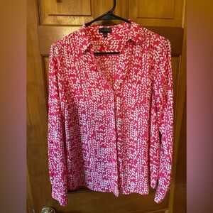 The Limited Pink and White Patterned Top